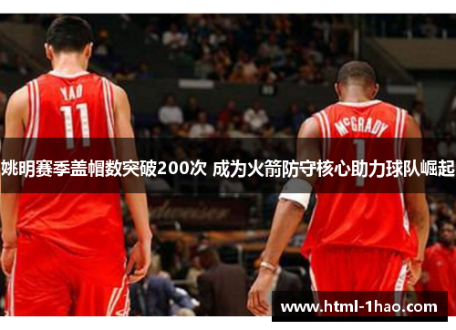 姚明赛季盖帽数突破200次 成为火箭防守核心助力球队崛起
