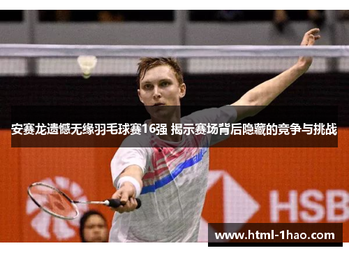 安赛龙遗憾无缘羽毛球赛16强 揭示赛场背后隐藏的竞争与挑战