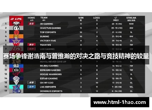 赛场争锋谢浩南与曾维瀚的对决之路与竞技精神的较量