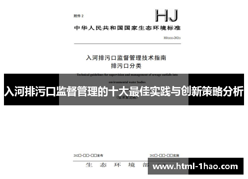 入河排污口监督管理的十大最佳实践与创新策略分析